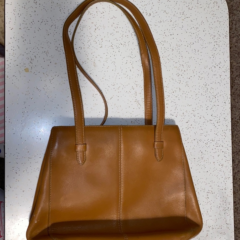 Brown leather Talbots purse